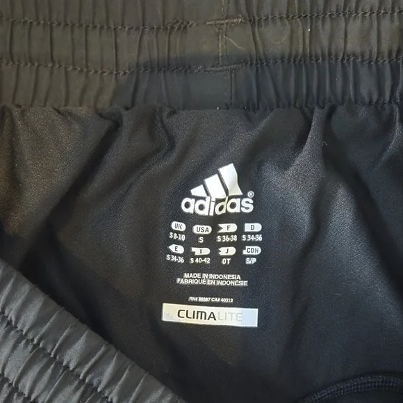 Adidas Black Climalite Running Shorts Size Small - Picture 2 of 5